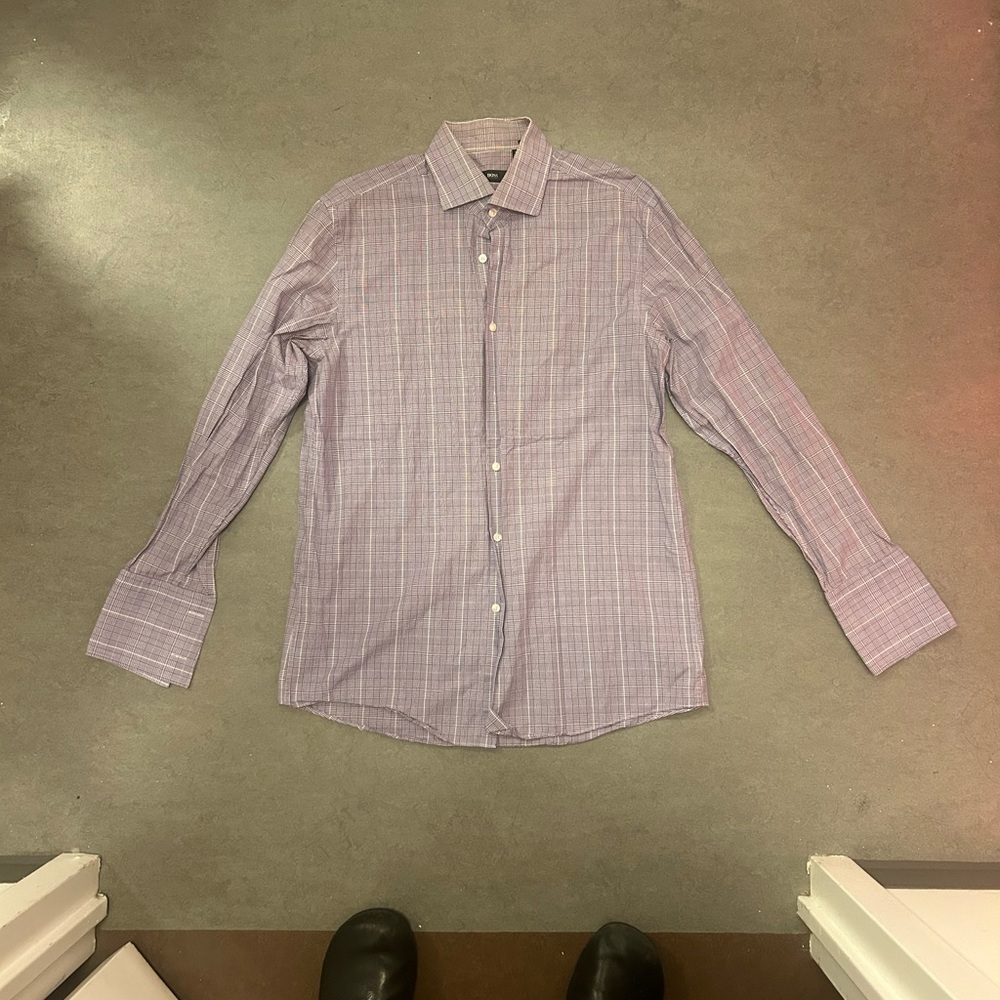 Men's Purple Striped Shirt